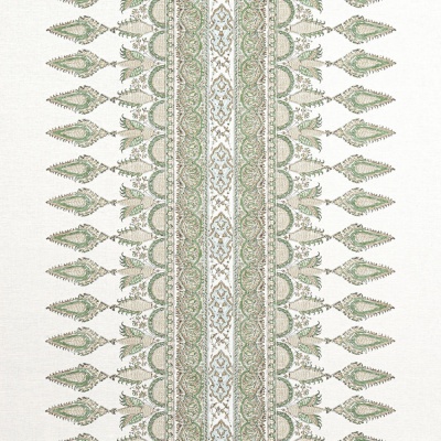 Thibaut Akola Stripe Fabric in Green